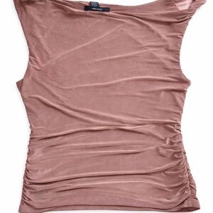 Forever 21 Mauve Ruched Blouse